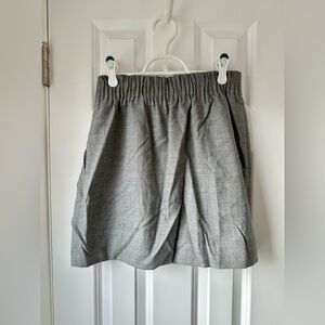 J. Crew Grey Paperbag Waist Mini Skirt - Size US2